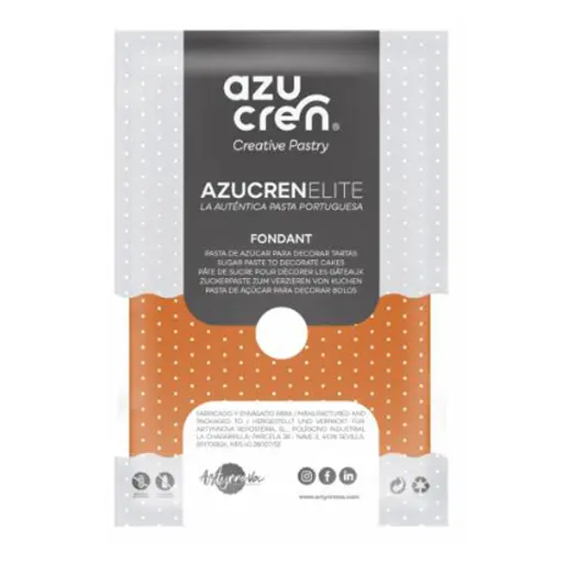 [ae00078] Fondant color naranja 100gr. Azucren Elite