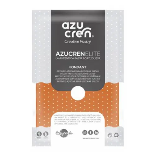 [ae00061] Fondant color naranja 250gr. Azucren Elite
