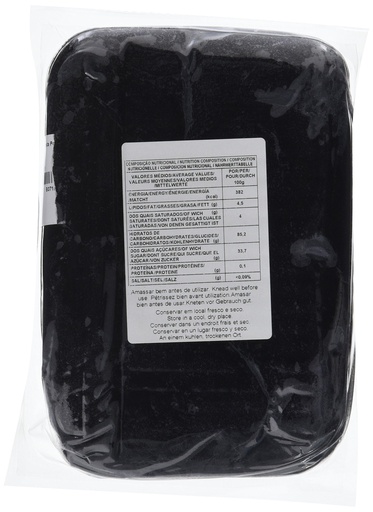 [pk0001] Fondant Negro 1kg Pastkolor