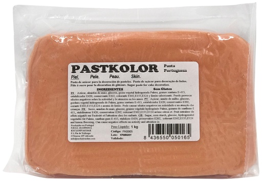 [pk0005] Fondant Piel 1kg Pastkolor