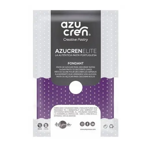 [ae00030] Fondant color morado1kg. Azucren Elite