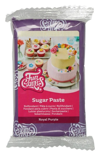 [F20200] Fondant color púrpura real 250gr. Funcakes