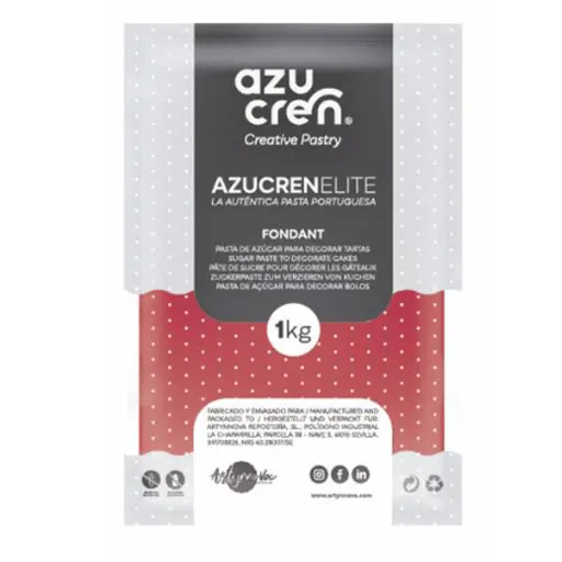 [ae00003] Fondant color rojo 1kg. Azucren Elite