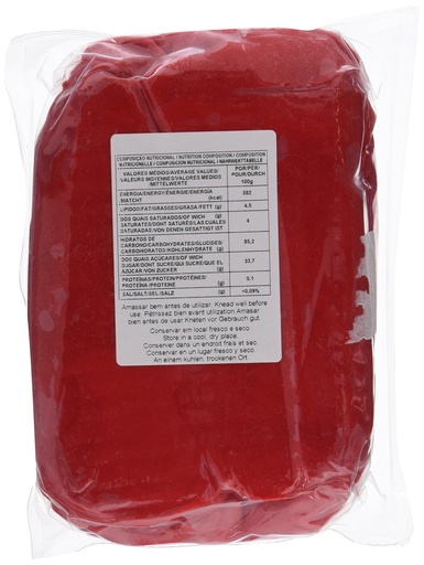 [pk0009] Fondant Rojo 1kg Pastkolor