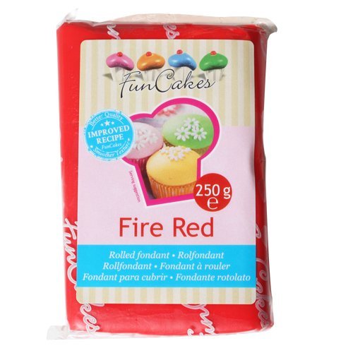 [F20120] Fondant Rojo Fuego 250gr Funcakes