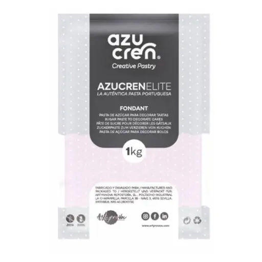 [ae00006] Fondant color rosa bebé 1kg. Azucren Elite