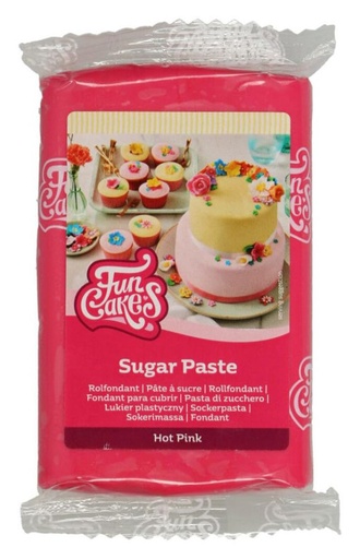 [F20185] Fondant color rosa intenso 250gr. Funcakes