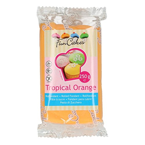 [F20140] Fondant Tropical Orange 250gr Funcakes