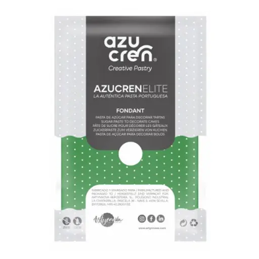 [ae00074] Fondant color verde 100gr. Azucren Elite