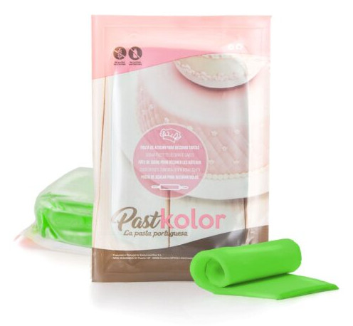 [pk0021] Fondant color verde lechuga 1kg. Pastkolor