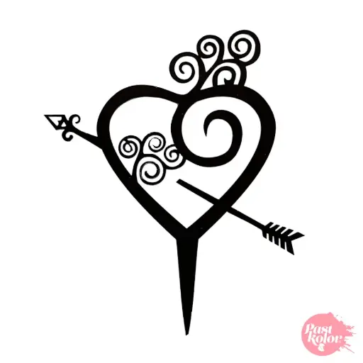 [SWK1490] Cake Topper Acrílico "Love" Modelo 1 Pastkolor