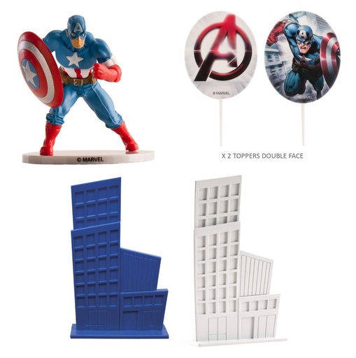 [350092] Kit pvc capitán américa Dekora