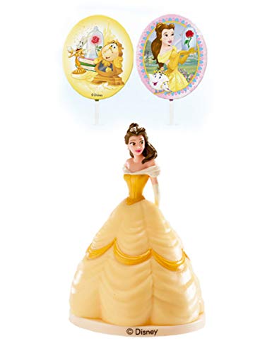[303015] KIT PVC CON PINCHOS "PRINCESA BELLA" PARA DECORAR TARTAS