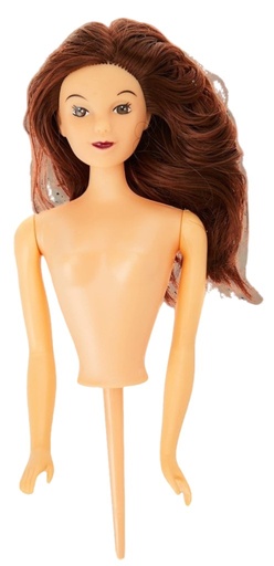 [DP201] Muñeca castaña para tartas PME