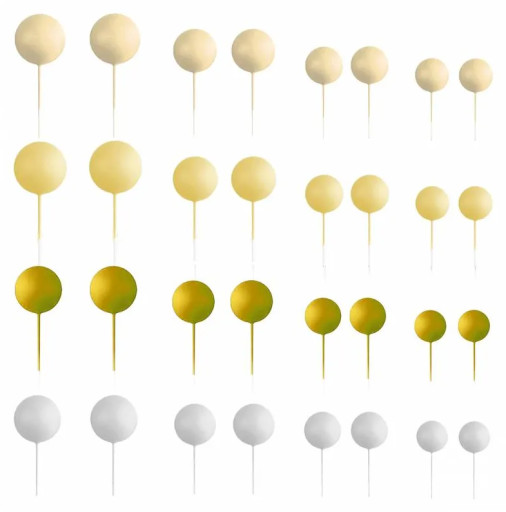 [AZ01940] Set bolas decorativas mix amarillo 32ud Azucren