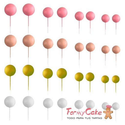 [AZ01939] Set Bolas Decorativas Mix Rosa 32ud Azucren