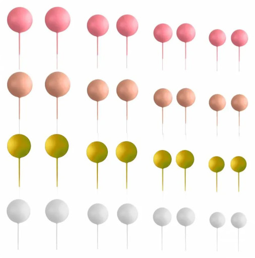 [AZ01939] Set bolas decorativas mix rosa 32ud Azucren