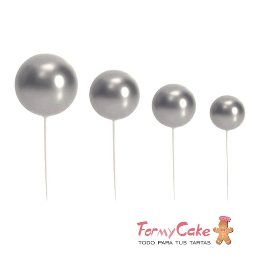 [AZ01934] Set Bolas Plateadas Decorativas 20ud Azucren