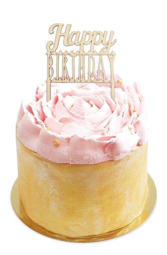 [SC4995] Topper Madera Happy Birthday ScrapCooking