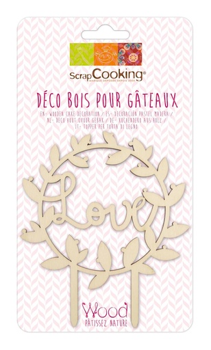 [SC4996] Topper Madera Love ScrapCooking