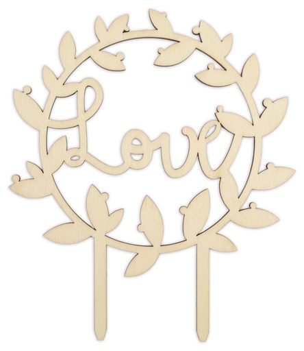 [SC4996] Topper Madera Love ScrapCooking