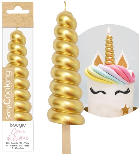 [SC0347] Vela Cuerno Unicornio ScrapCooking