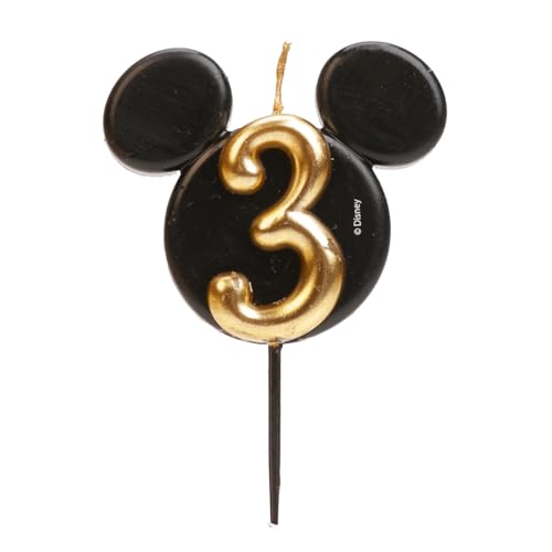 [346253] Vela Silueta Mickey Número 3 Dekora