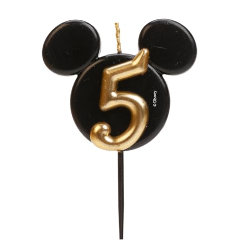 [346255] Vela Silueta Mickey Número 5 Dekora