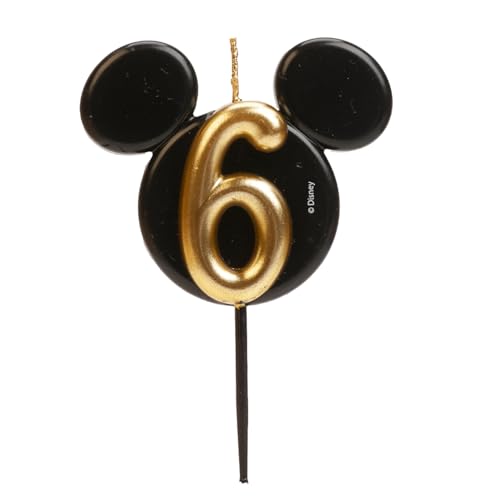 [346256] Vela Silueta Mickey Número 6 Dekora