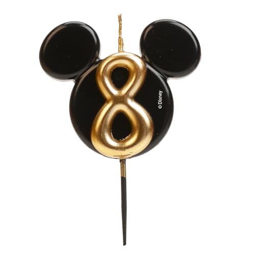 [346258] Vela Silueta Mickey Número 8 Dekora