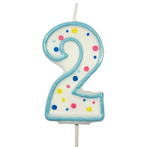 [CA062] Velas para Tartas Azul Número 2 PME