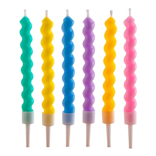 [345443] Velas para Tartas Twisted 6ud Dekora