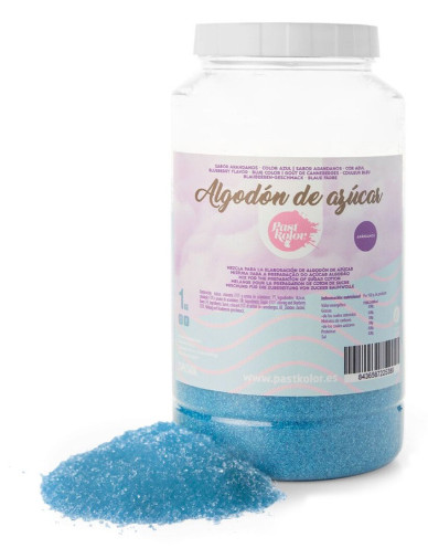 [SWK1404] Algodón de azúcar azul, sabor arandano 1kg Pastkolor