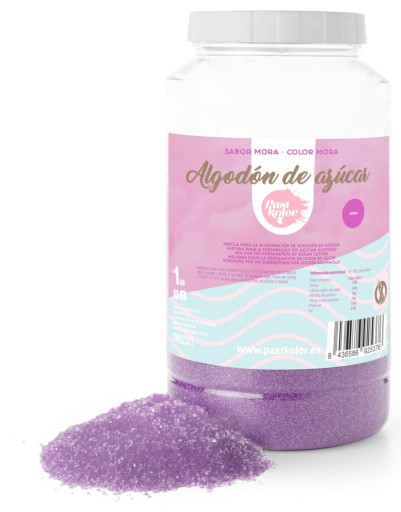 [SWK2371] Algodón de azúcar lila, sabor mora 1kg Pastkolor