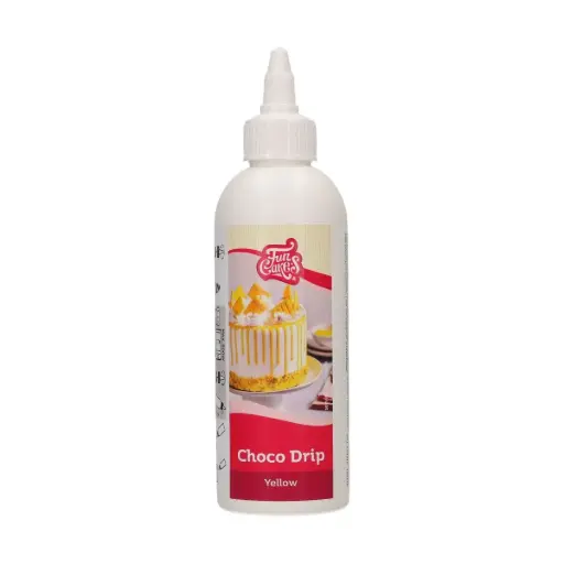 [F54210] Choco drip amarillo 180gr. Funcakes