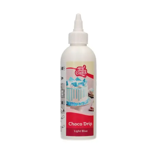[F54220] Choco drip azul claro 180gr. Funcakes