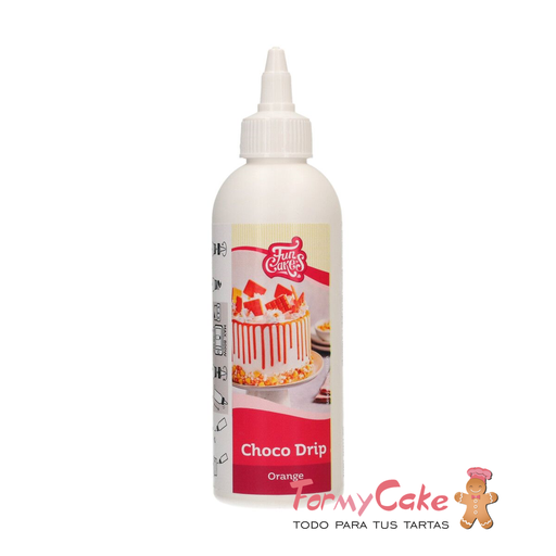 [F54295] Choco Drip Naranja 180gr. Funcakes