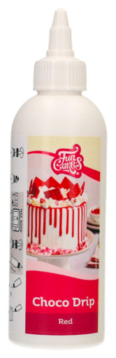 [F54330] Choco drip rojo 180gr. Funcakes