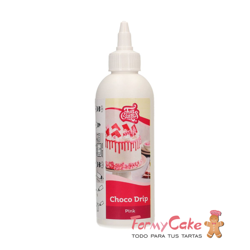 [F54280] Choco Drip Rosa 180gr. Funcakes