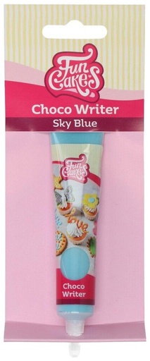 [F57020] Choco Writer Azul Cielo 25gr. Funcakes