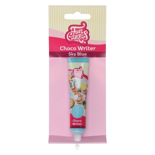 [F57020] Choco writer azul cielo 25gr. Funcakes