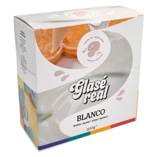 [P010053] Glasé real blanco 500gr Pastry Colours