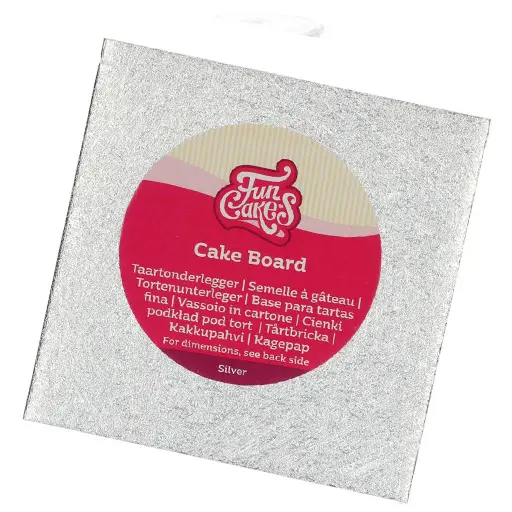 Base cuadrada para tartas 15cm. Funcakes