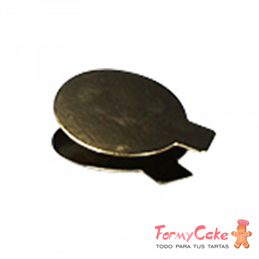 [disco-8] Base Dorada 8cm para Tartas
