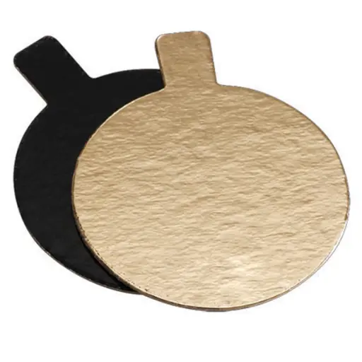 [disco-8] Base dorada 8cm para Tartas