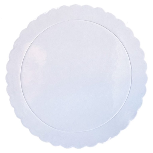 [de68445] Base ondulada extrafuerte blanca 25cm
