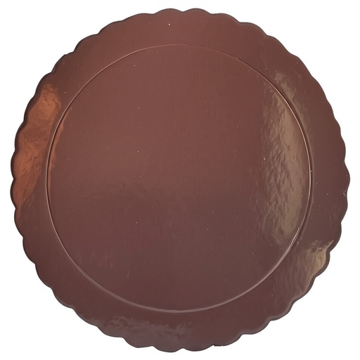 [de68488] Base ondulada extrafuerte marrón 25cm
