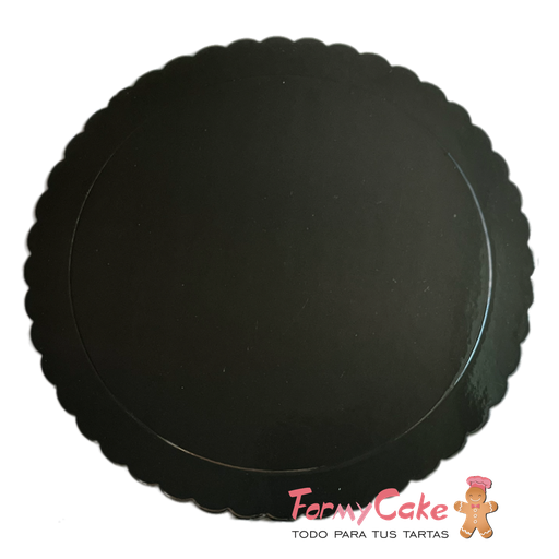 [de68433] Base Ondulada Extrafuerte Negra 20cm