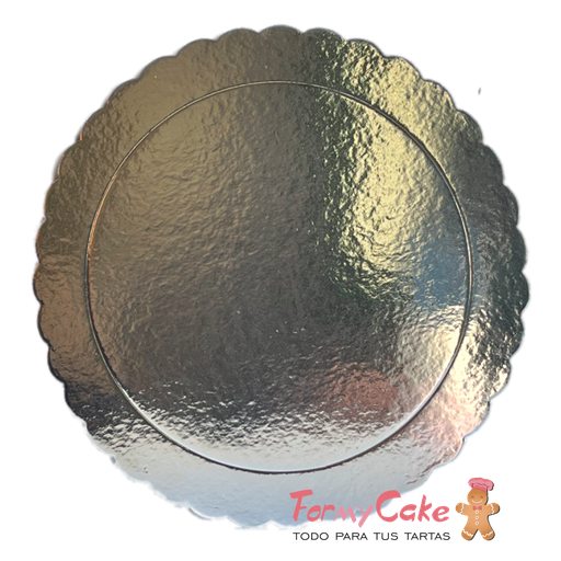 [de68242] Base Ondulada Extrafuerte Plata 35cm