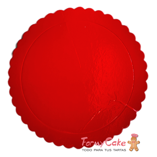 [de68201] Base Ondulada Extrafuerte Roja 35cm